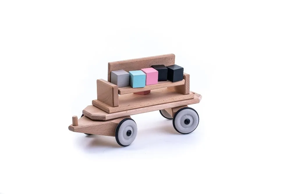 Holz Kippwaggon | Holz Zug | Dragon Toys