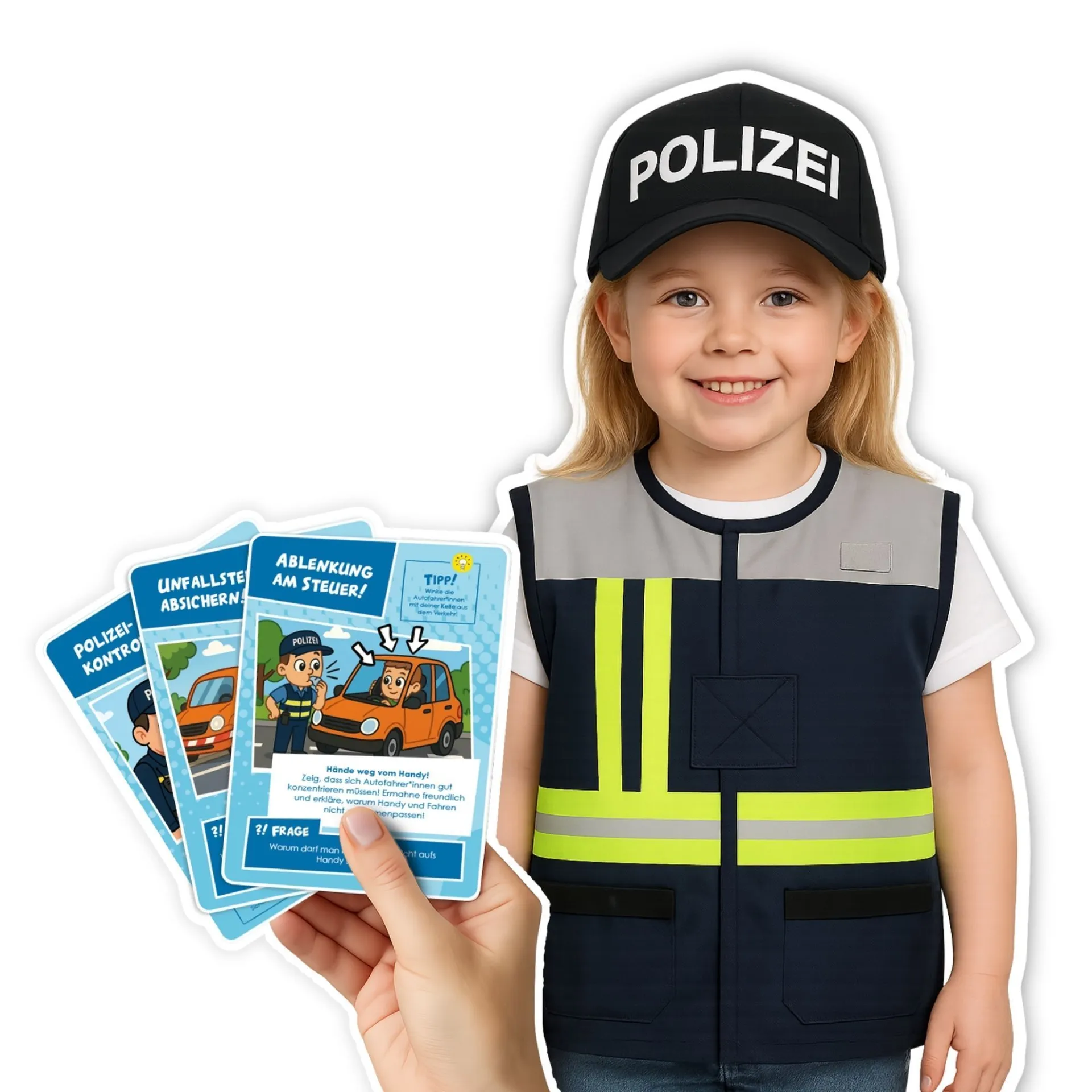 Rollspielset Feuerwehr, Bauleitung, Polizei_39090_