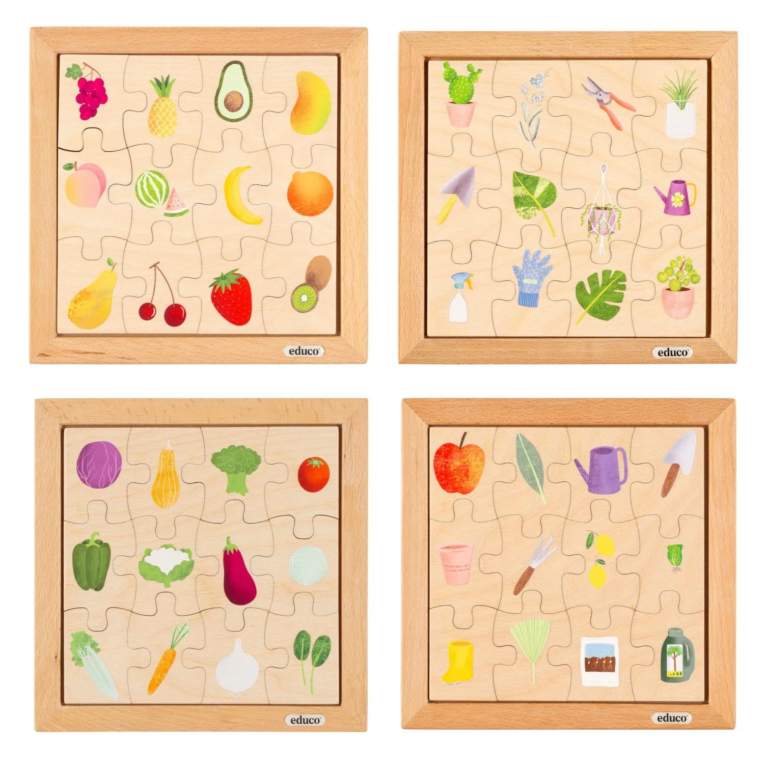 Meine Einkaufstasche Puzzle 4er Set | EDUCO_900000317_