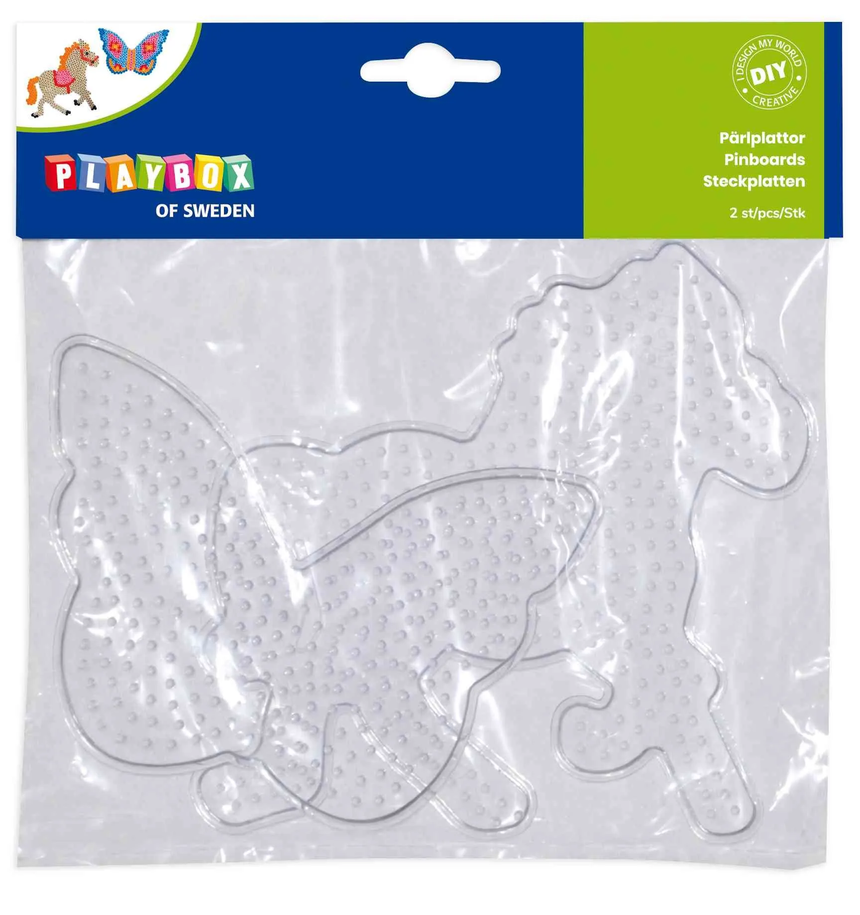Steckplatten Pferd & Schmetterling | Dragon Toys_13075_