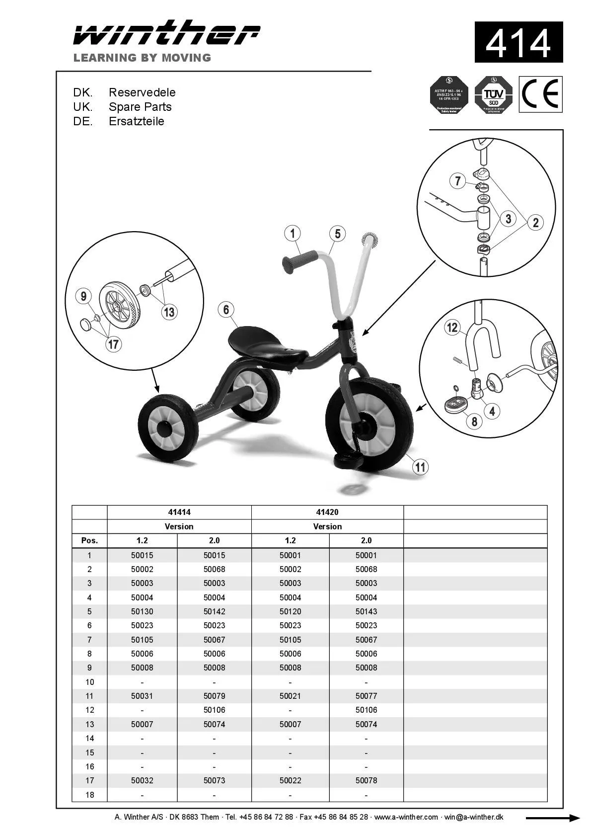 Winther Dreirad | Winther Mini Krippendreirad | Winther