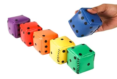 Regenbogen Würfel 6er Set