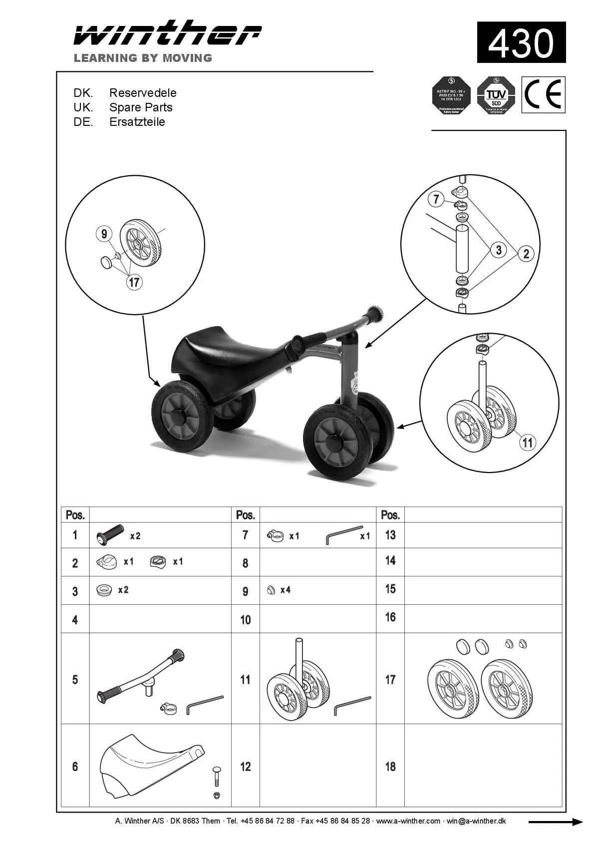 Winther MINI Safety Scooter | Winther