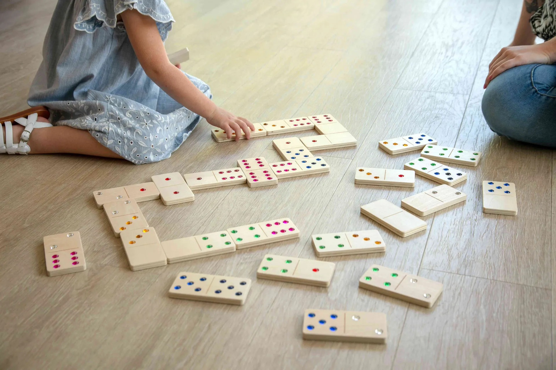 XL Holzdomino mit Edelsteinen_32015_