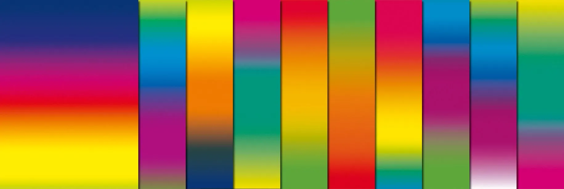 Regenbogen-Tonzeichenpapier, 10 Bögen