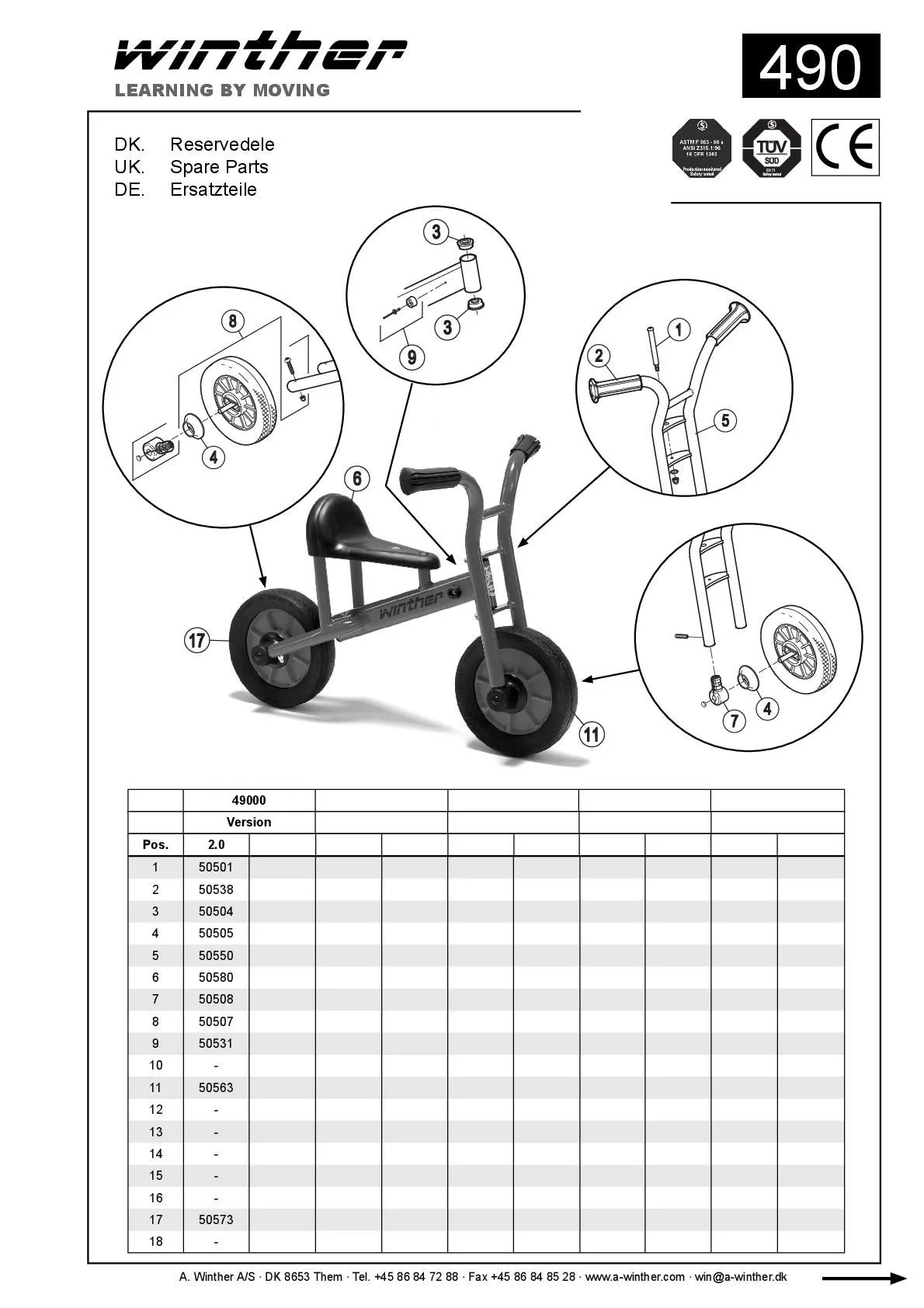 Winther BikeRunner klein | Winther