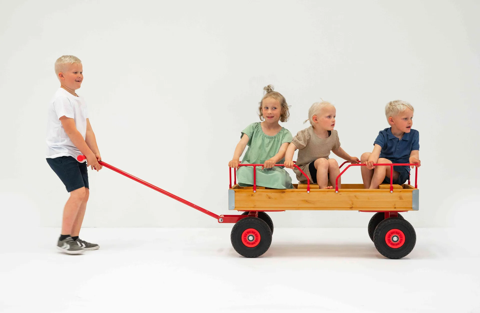 Rose | Bollerwagen XL mit Ballonreifen | 3 Sitzplätze _R6096_