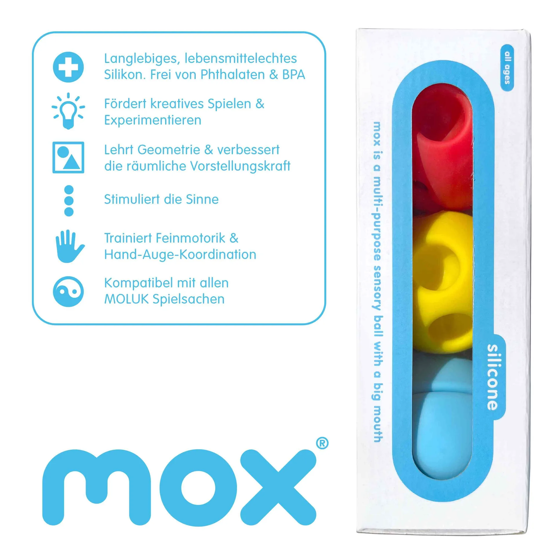 Mox 3-set primary | Stressball | Dragon Toys_55034_