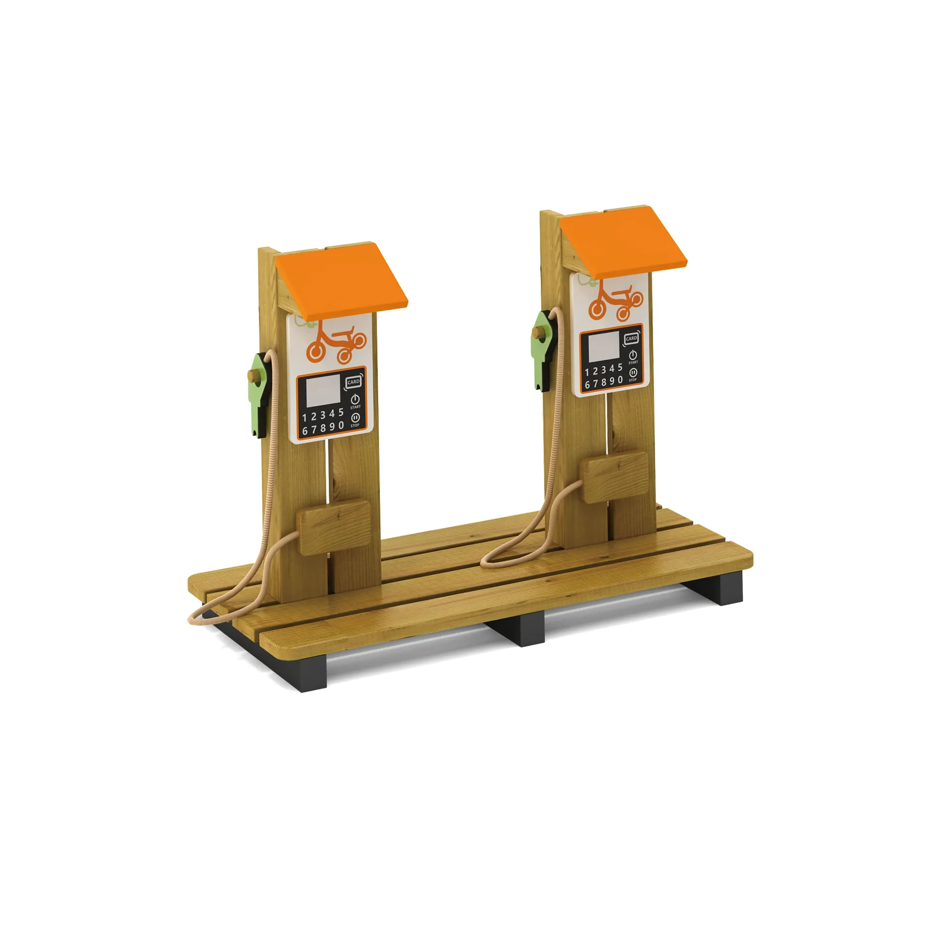 Tankstelle aus Holz_64700_