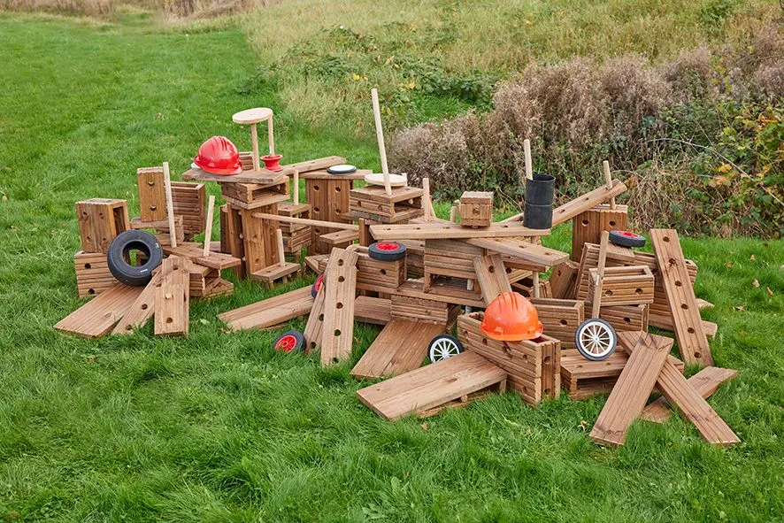 Große Outdoor Holzbausteine aus Hohlblöcken 75 tlg. | Cosy_CY-53780_