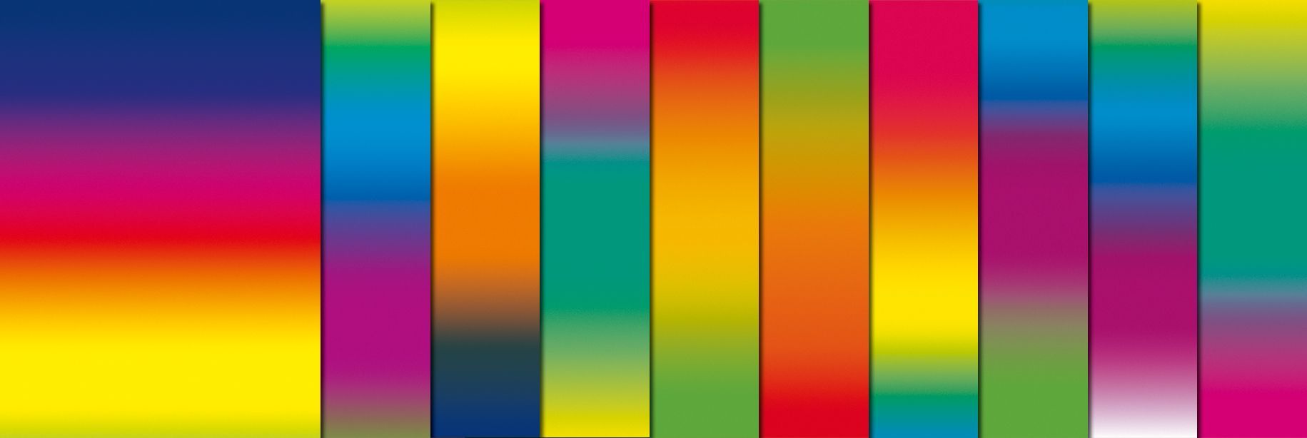 Regenbogen-Tonzeichenpapier, 10 Bögen
