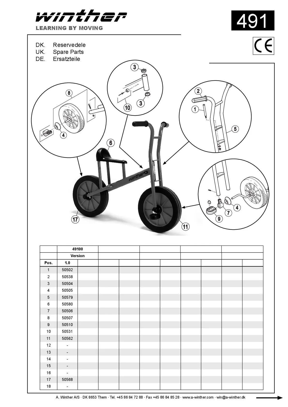 Winther Lernfahrrad groß | Winther