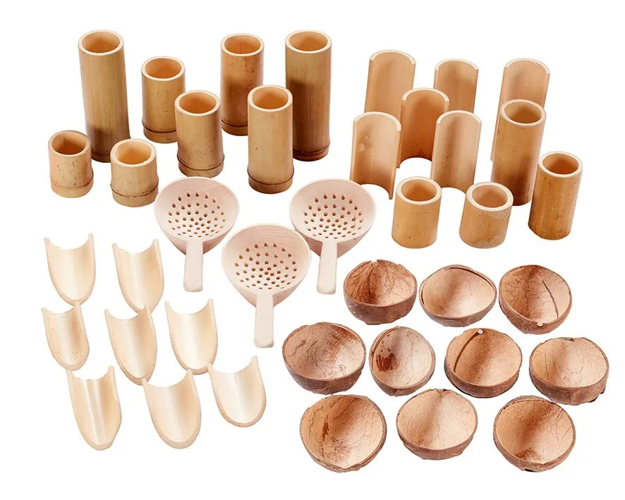 Mess- und Sandspielset aus Naturmaterialien | Cosy