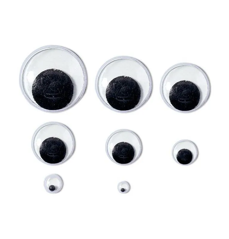 Wackelaugen, rund 12 mm