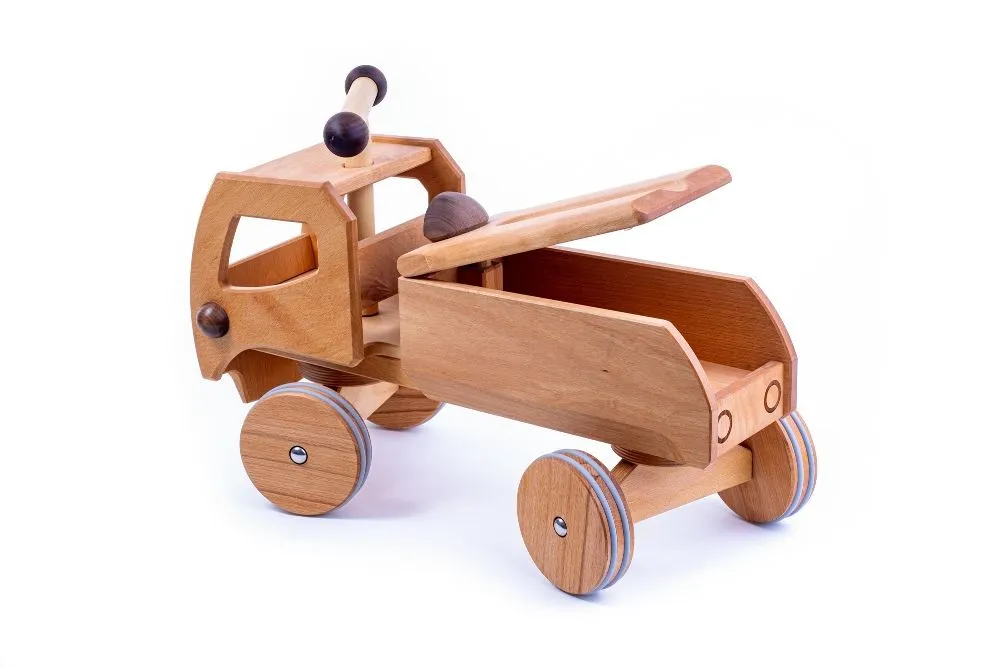 Holz Rutscher Fred Nussbaum | Holzauto | Dragon Toys_180107_