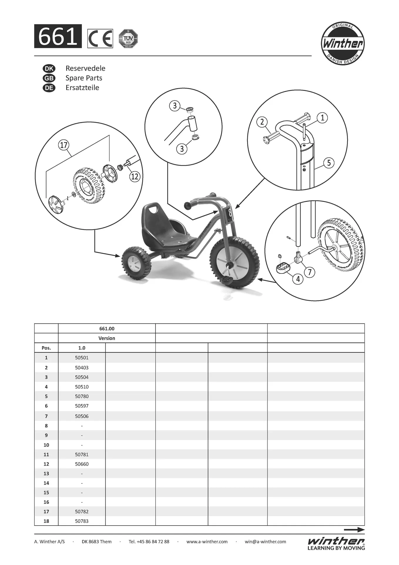 Winther Zlalom Tricycle | Winther_00661V_