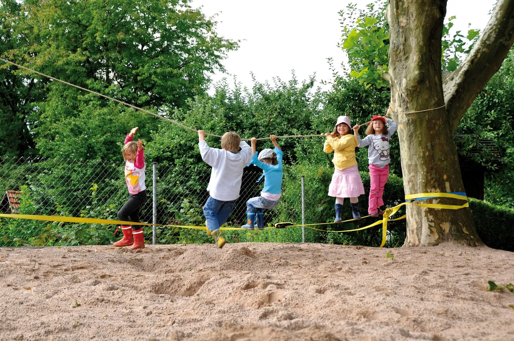 Slackline inkl. Halteseil 