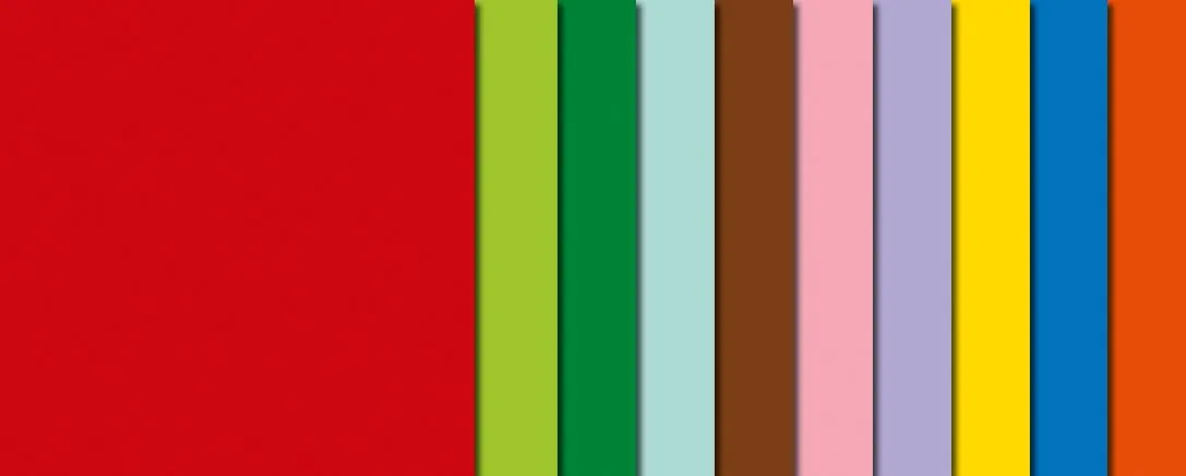 Intensivfarbige Faltblätter, Ø 12 cm