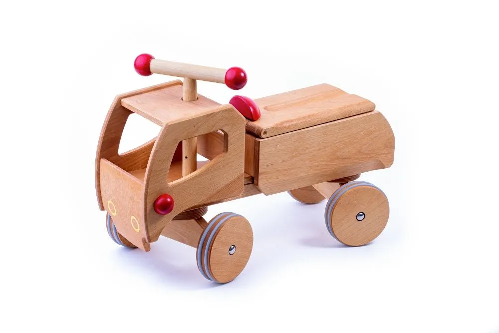 Holz Rutscher Fred Rot | Holzauto | Dragon Toys_180091-rot_