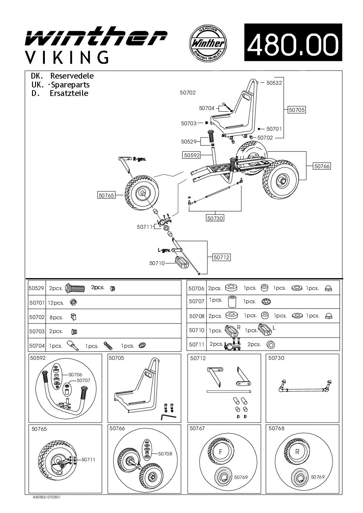 Radkappen für Hinterrad (für 480)