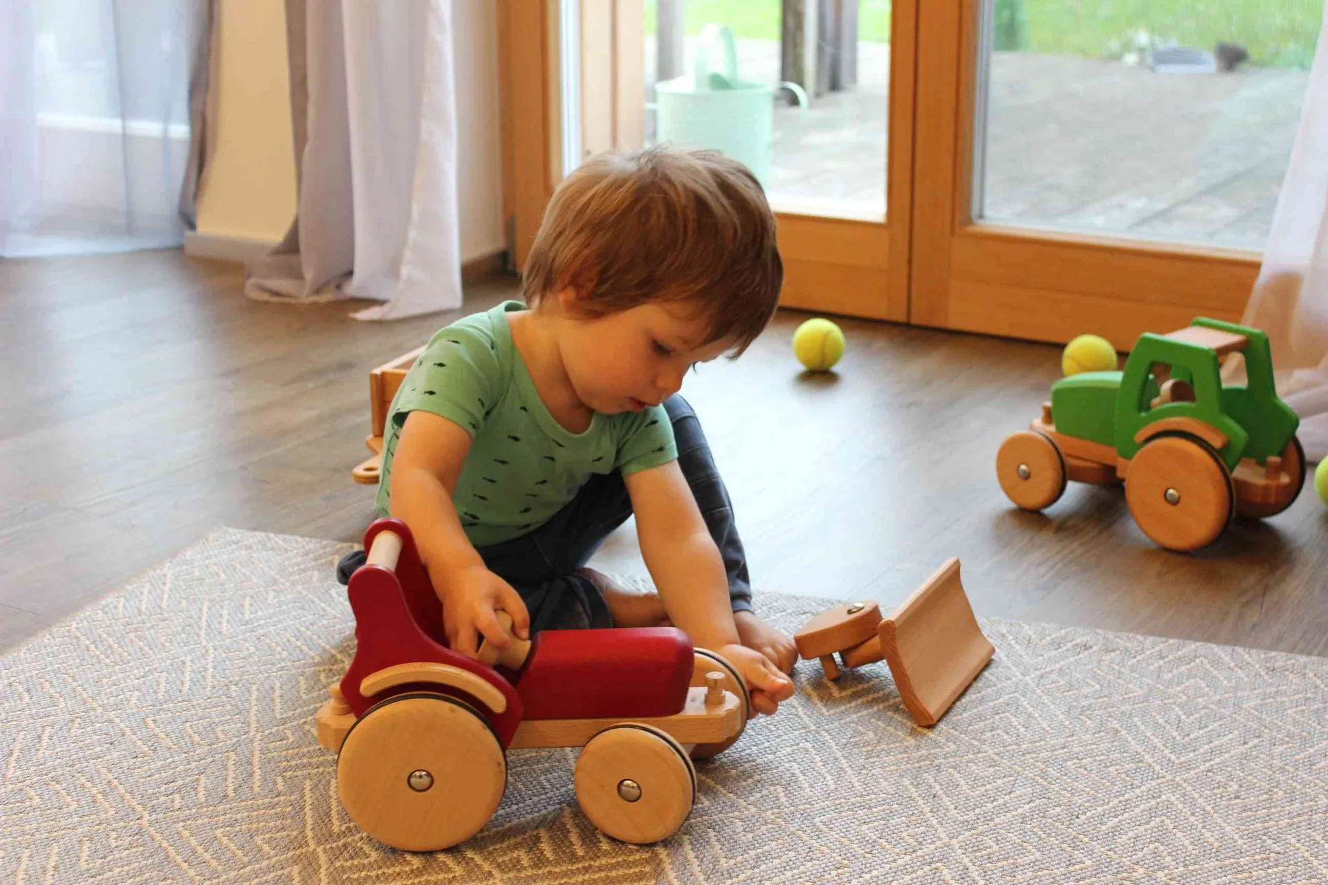 Holz Traktor Ferdinand | Holzauto | Dragon Toys_180428_