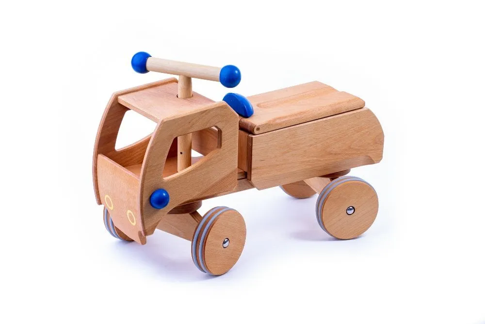 Holz Rutscher Fred | Holzauto | Dragon Toys_180091-blau_