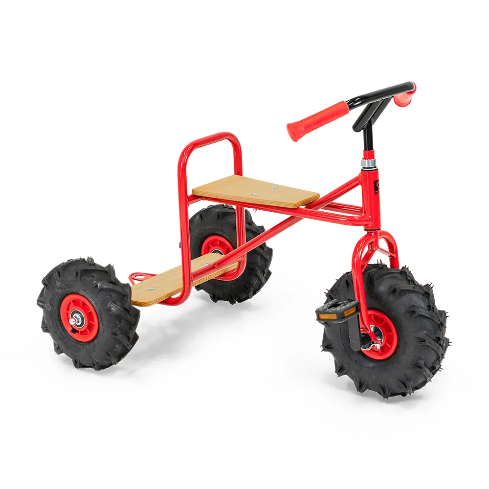 Rose Dreirad mit kleiner Plattform und Traktorreifen • Mittel 