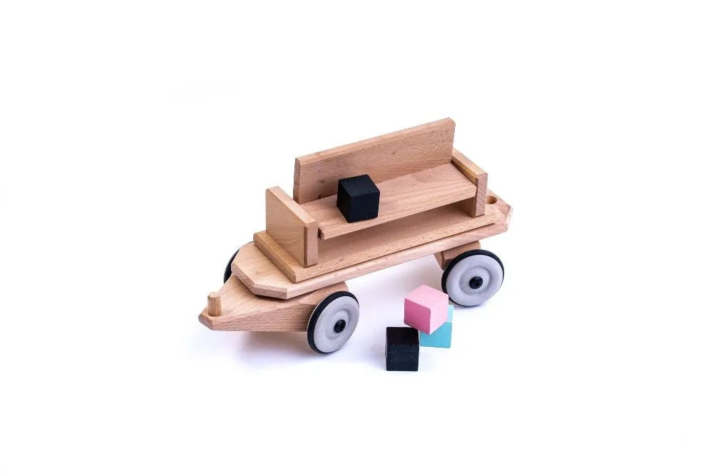 Holz Kippwaggon | Holz Zug | Dragon Toys