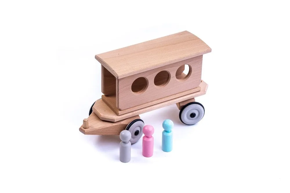 Holz Personenwagen | Holz Zug | Dragon Toys_180145_