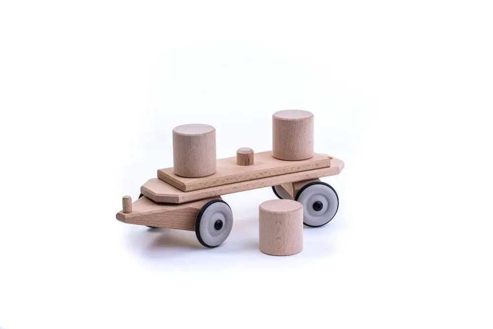 Holz Tonnenwaggon | Holz Zug | Dragon Toys_180176_