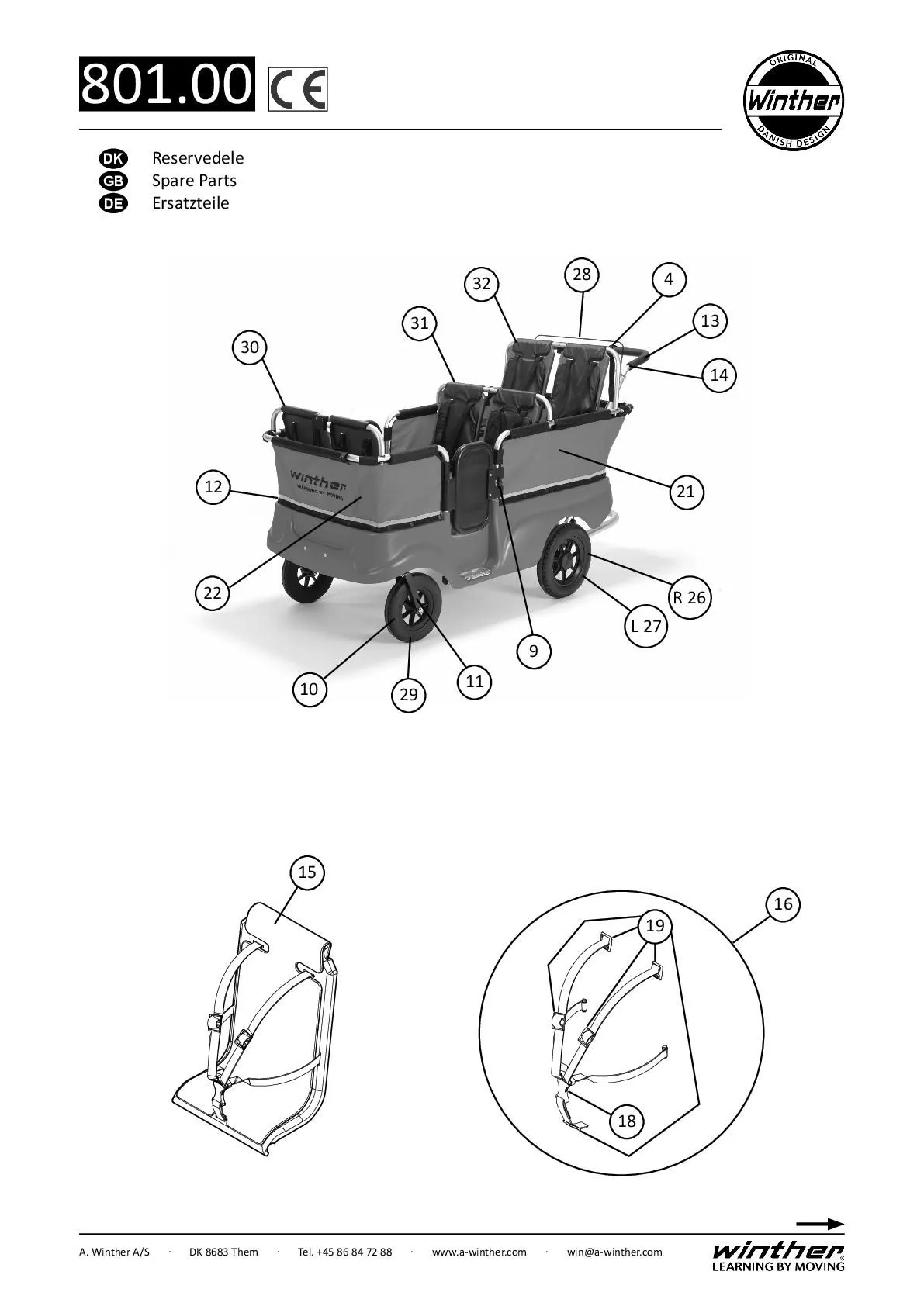 Winther Kinderbus 6-Sitzer | Winther