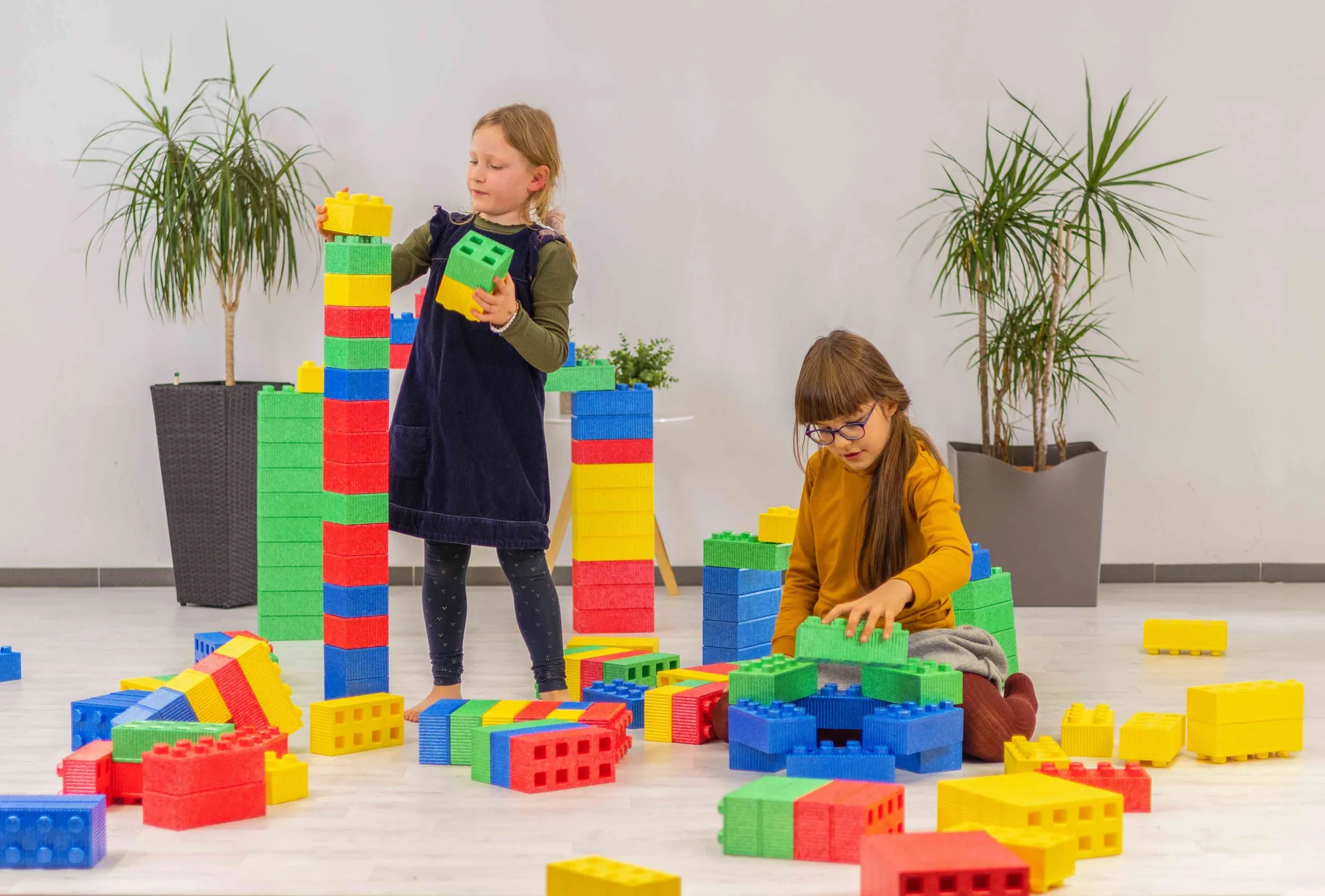 Softstapelbausteine | 76-teilig | Softbausteine | Dragon Toys