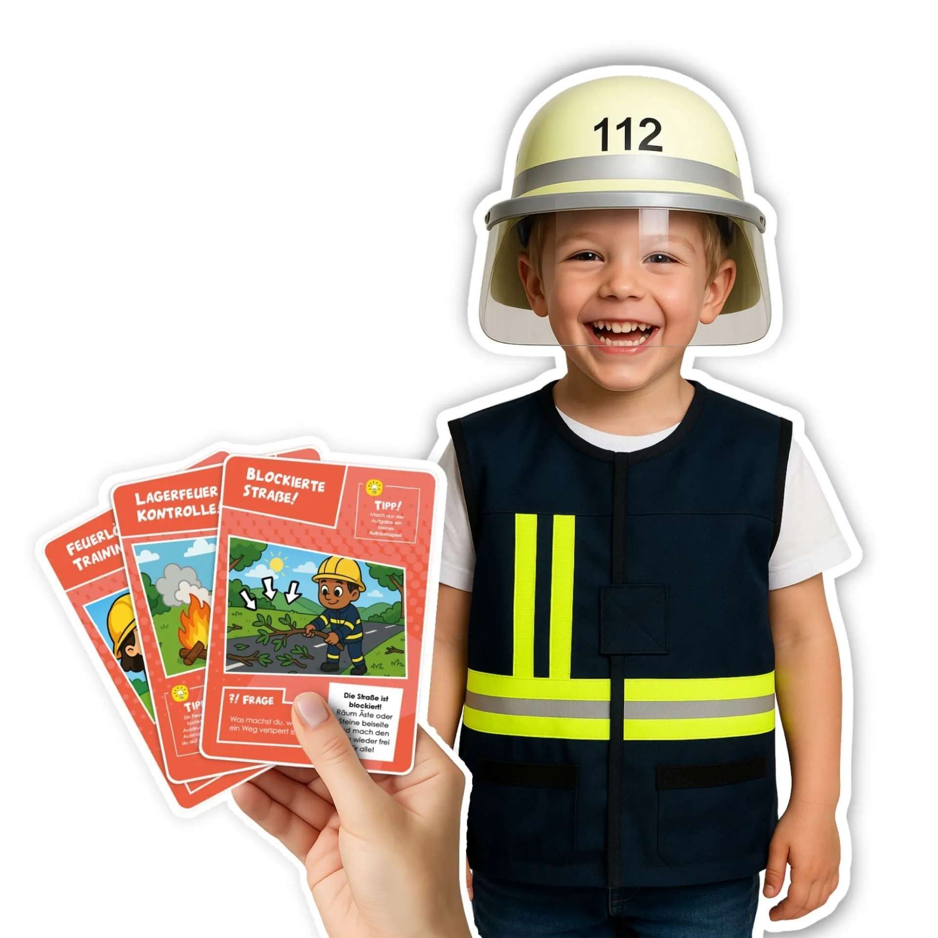 Rollspielset Feuerwehr, Bauleitung, Polizei_39090_