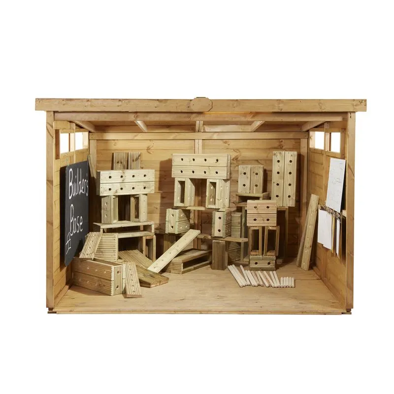 Große Outdoor Holzbausteine aus Hohlblöcken 50tlg.  | Cosy_CY-34727_