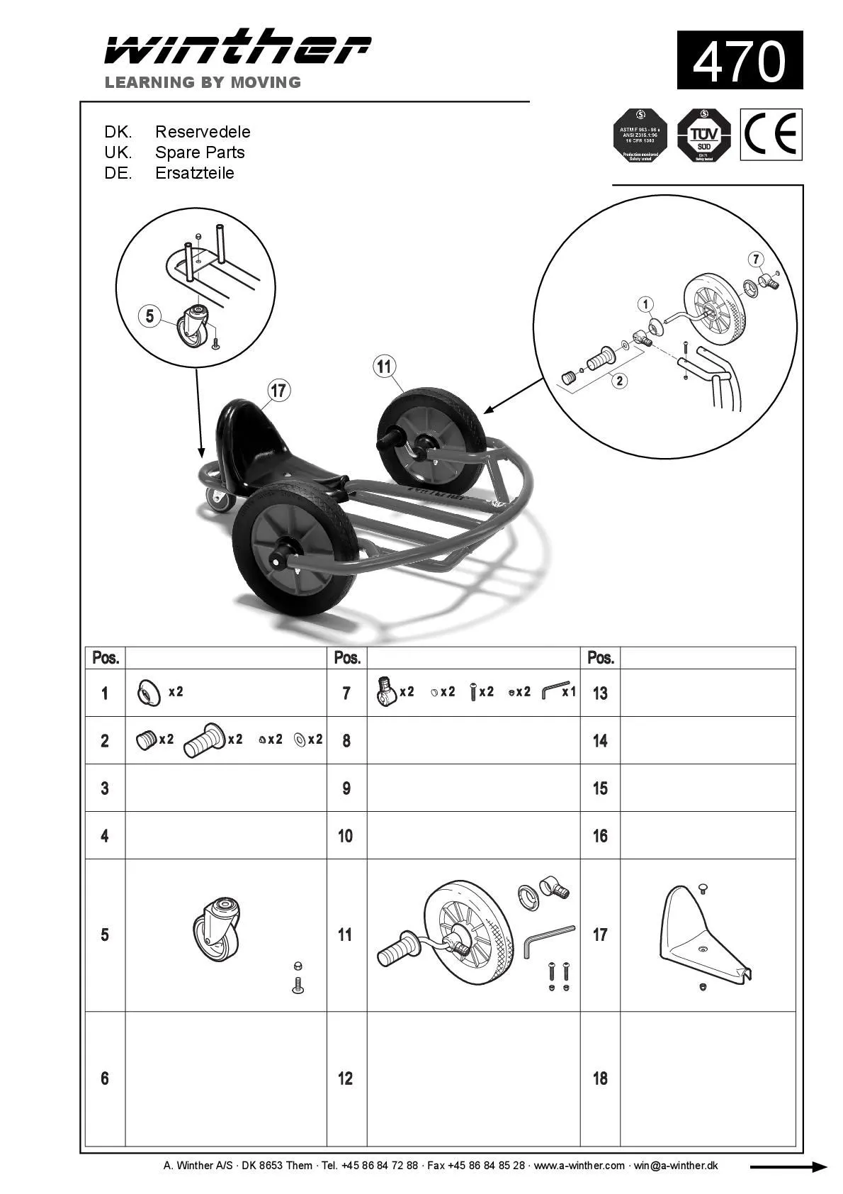 Winther Swingcart groß | Winther