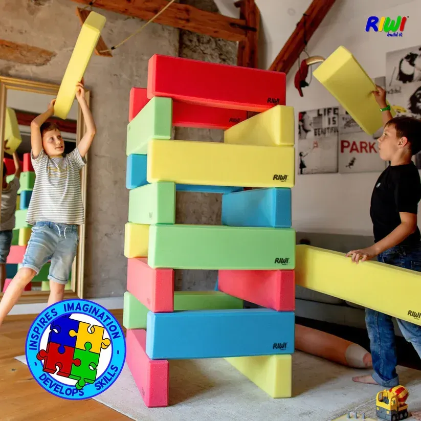 RIWI Bausteine XXL | Schaumstoff Bauklötze 24er | Dragon Toys_04790_
