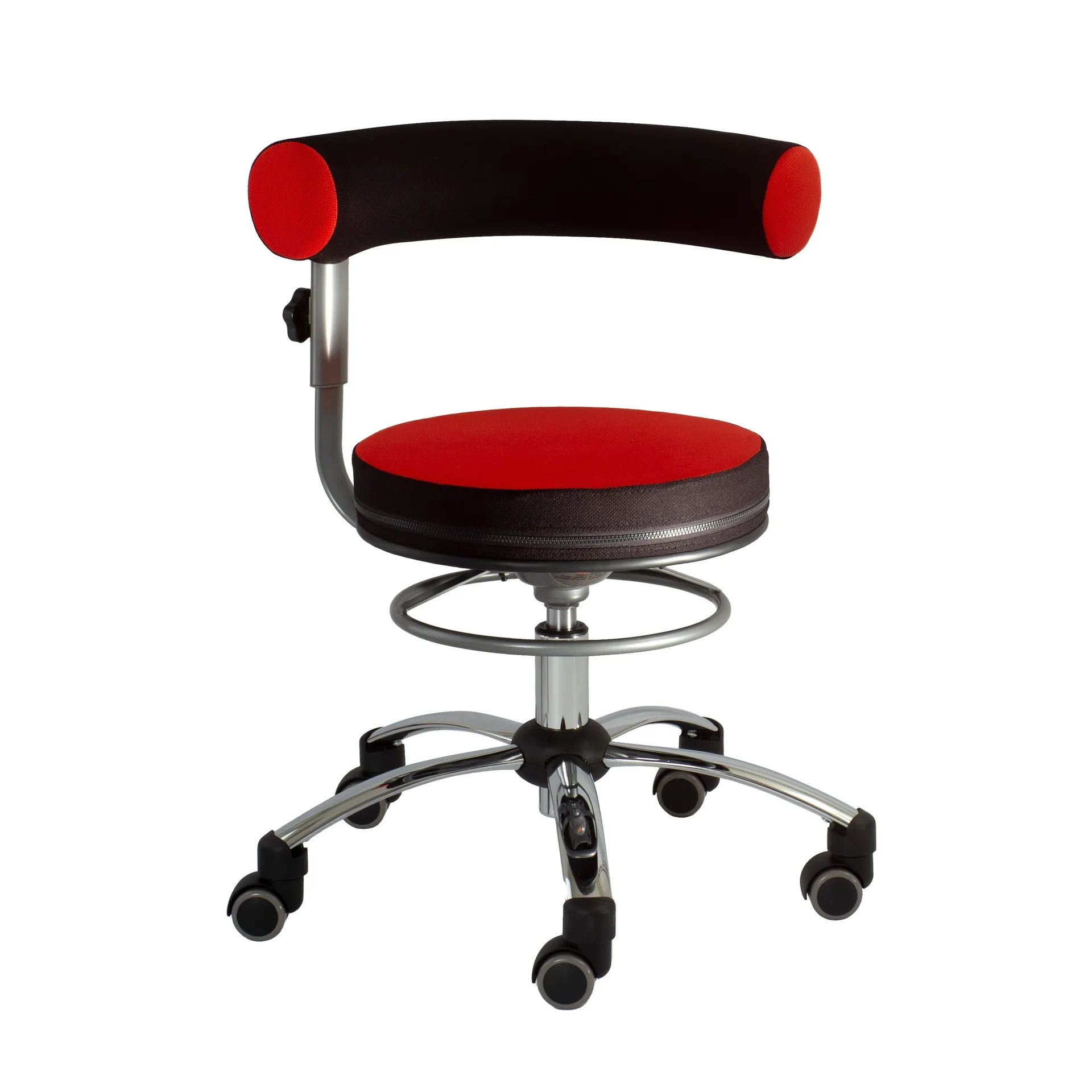 Sanus Gesundheitsstuhl Rot/Schwarz, 42-51 cm_65310-RS_