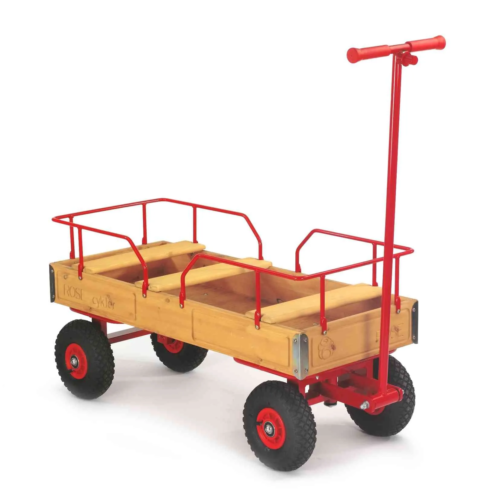Rose | Bollerwagen XL mit Ballonreifen | 3 Sitzplätze _R6096_