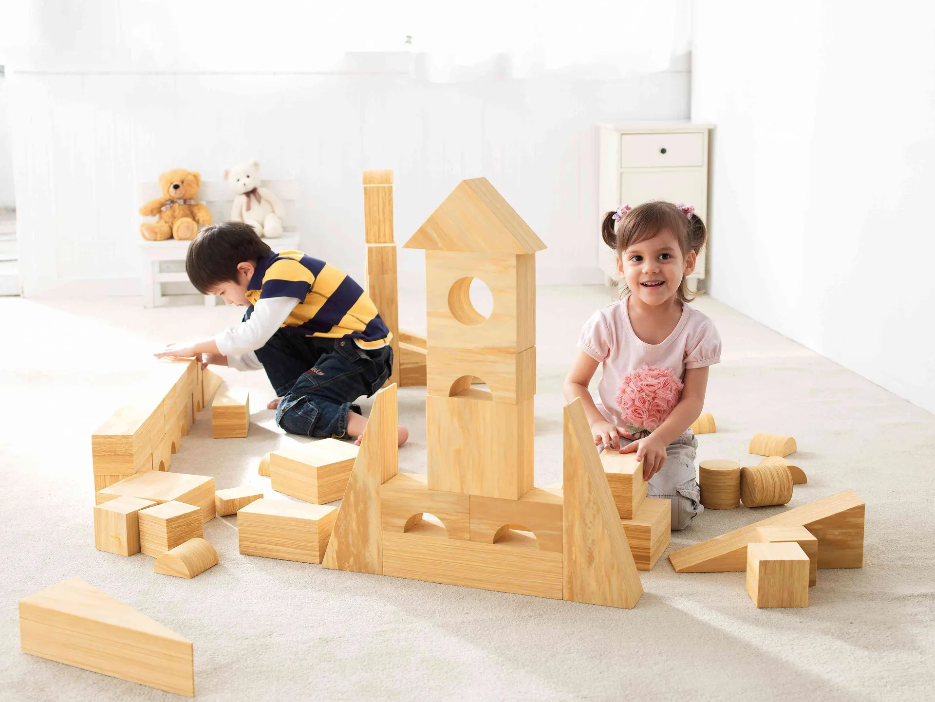 Softholzbausteine 56 Teile | Softbausteine | Dragon Toys_04710_