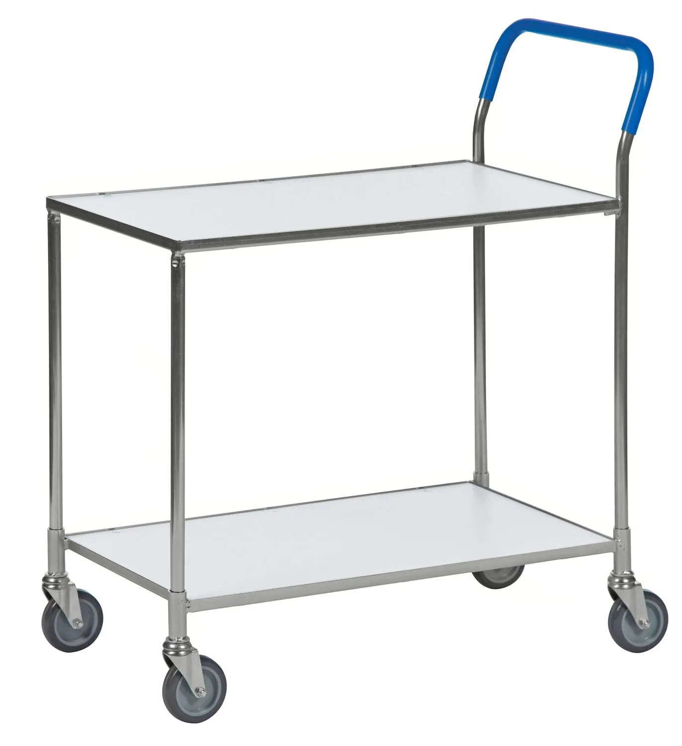 Tischwagen | Lagerwagen mit 2 weißen Laminatböden | Kongamek_KM1720-6_