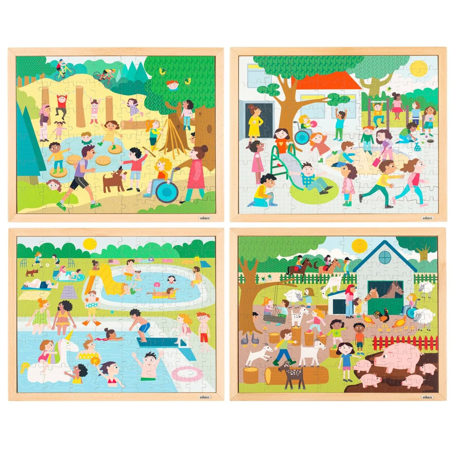 Gruppenpuzzle 4er Set | EDUCO