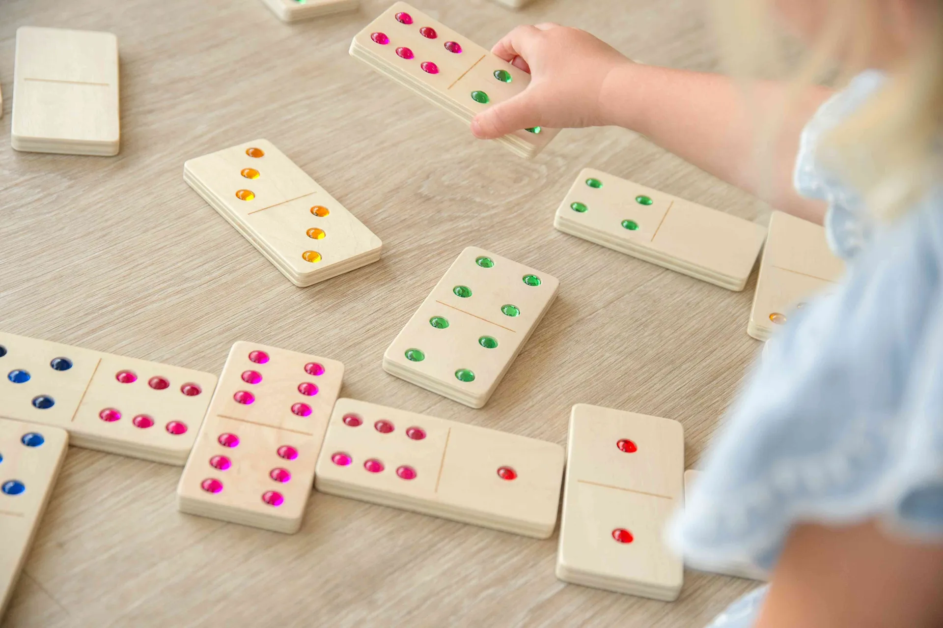 XL Holzdomino mit Edelsteinen_32015_