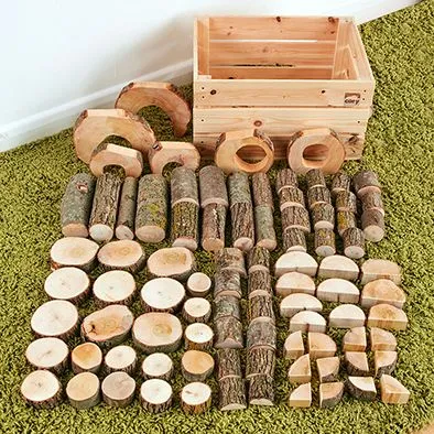 Naturholzbauset mit Kiste | Cosy_CY-36958_