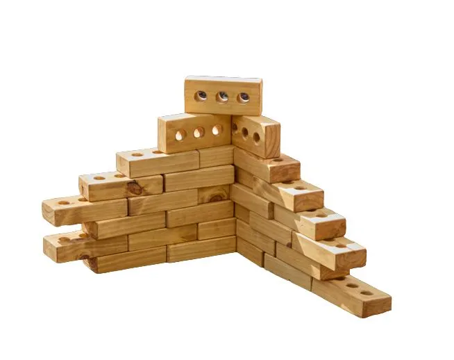 Leichte Weichholzziegel