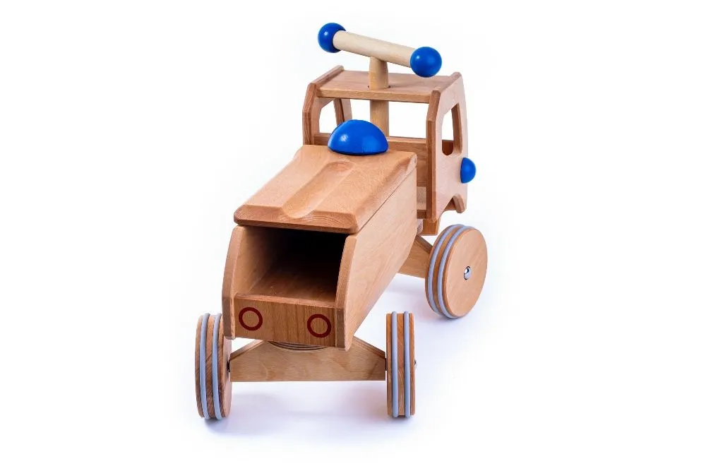 Holz Rutscher Fred | Holzauto | Dragon Toys_180091-blau_