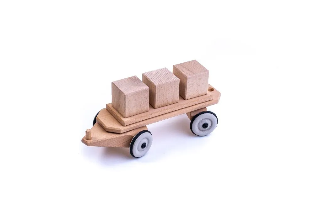 Holz Würfelwaggon | Holz Zug | Dragon Toys_180169_