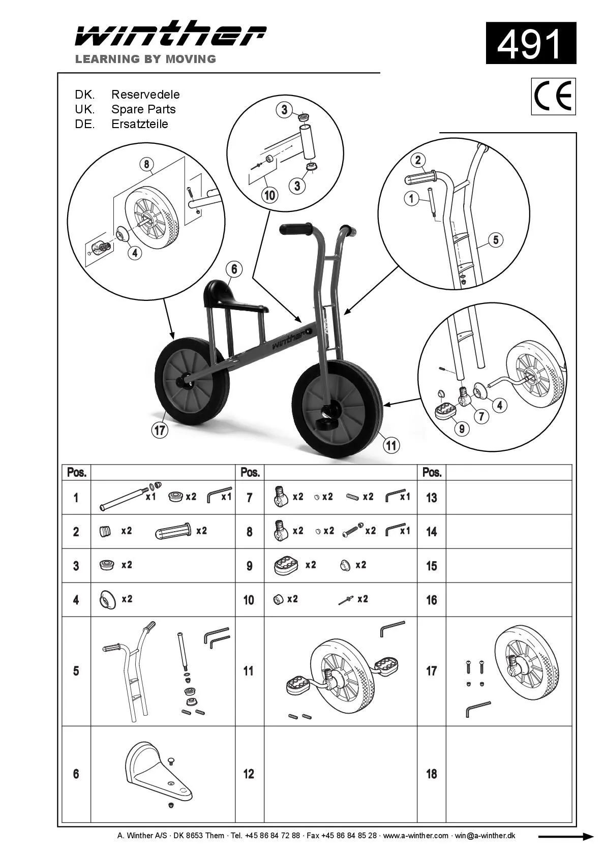 Winther Lernfahrrad groß | Winther