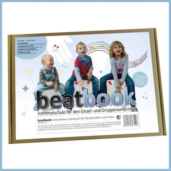 BAFF Kindertrommelhocker mit Beatbook Cajon-Lehrbuch gratis!_42003_