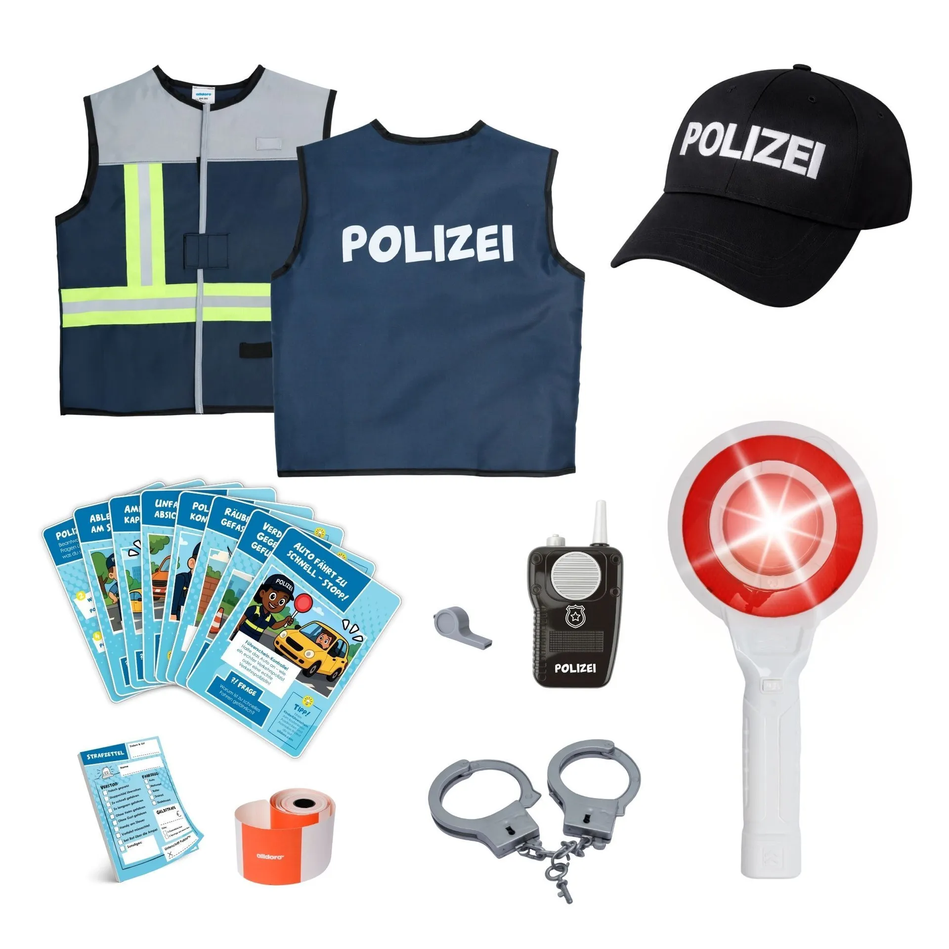 Rollspielset Feuerwehr, Bauleitung, Polizei_39090_
