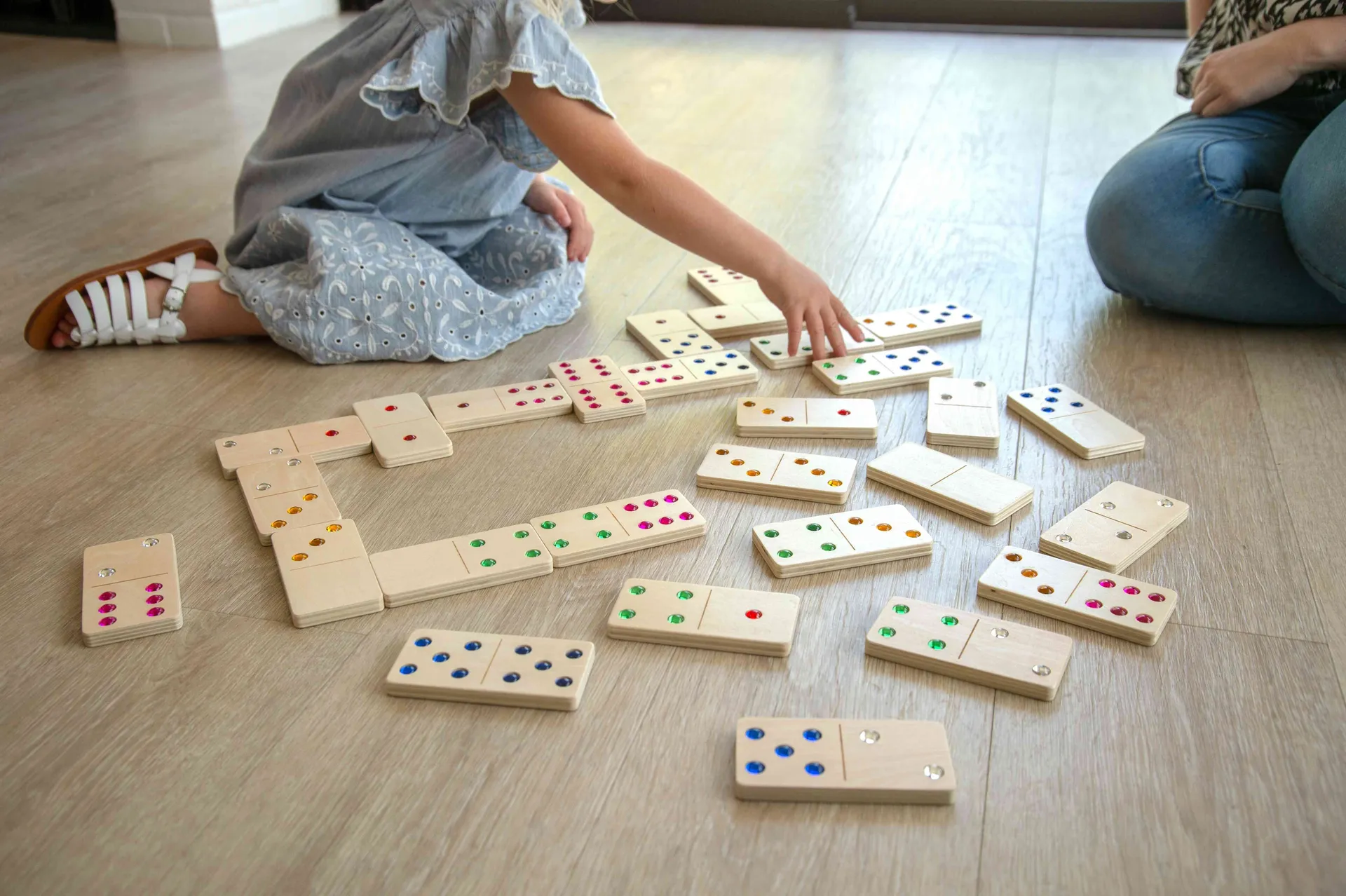 XL Holzdomino mit Edelsteinen_32015_